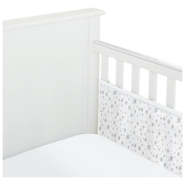 Breathable cot bumper on sale argos