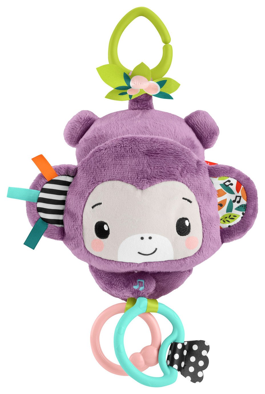 Fisher-Price Sing & Go Purple Monkey Plush Sensory Toy 