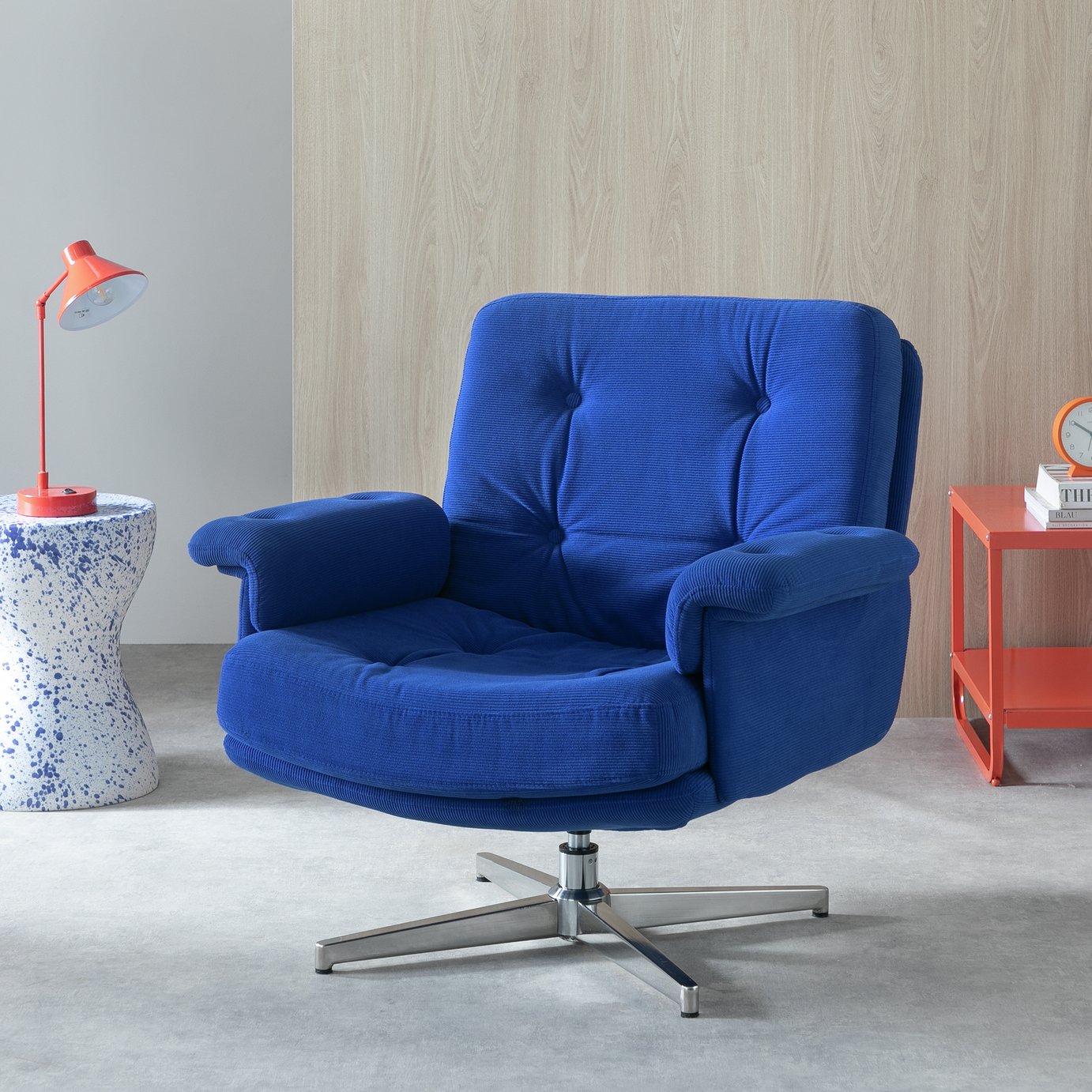 Habitat Dawson Fabric Swivel Chair
