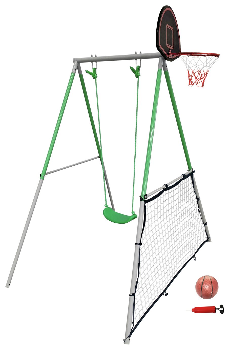 Sportspower Swing with Rebound Net and Basketball Hoop