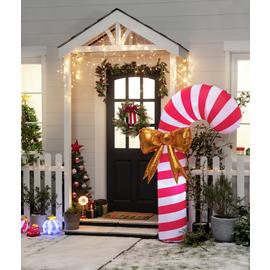 Argos Home Christmas Inflatable Candy Cane Decoration