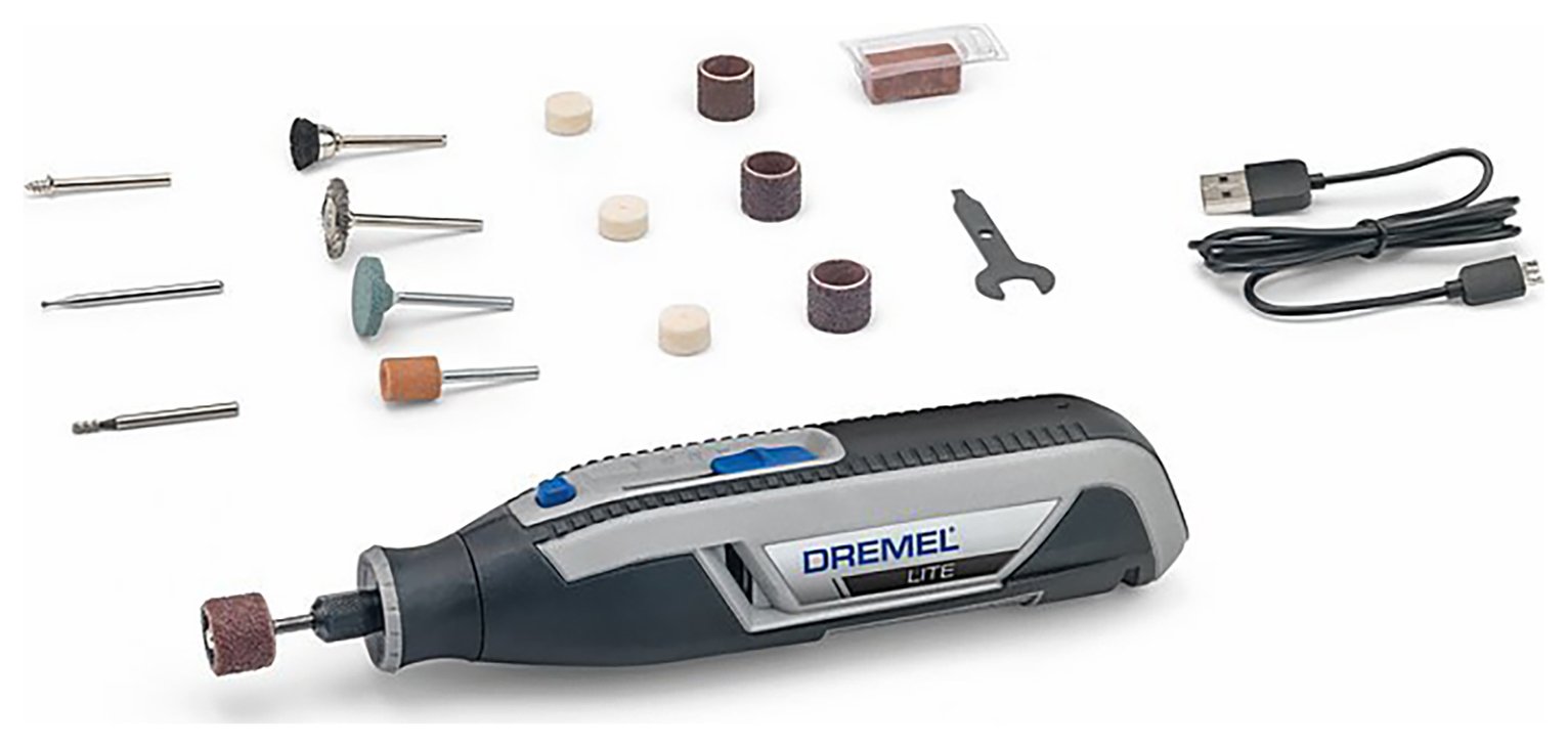 Dremel Lite Cordless 15 Accessories Multi Drill Kit 