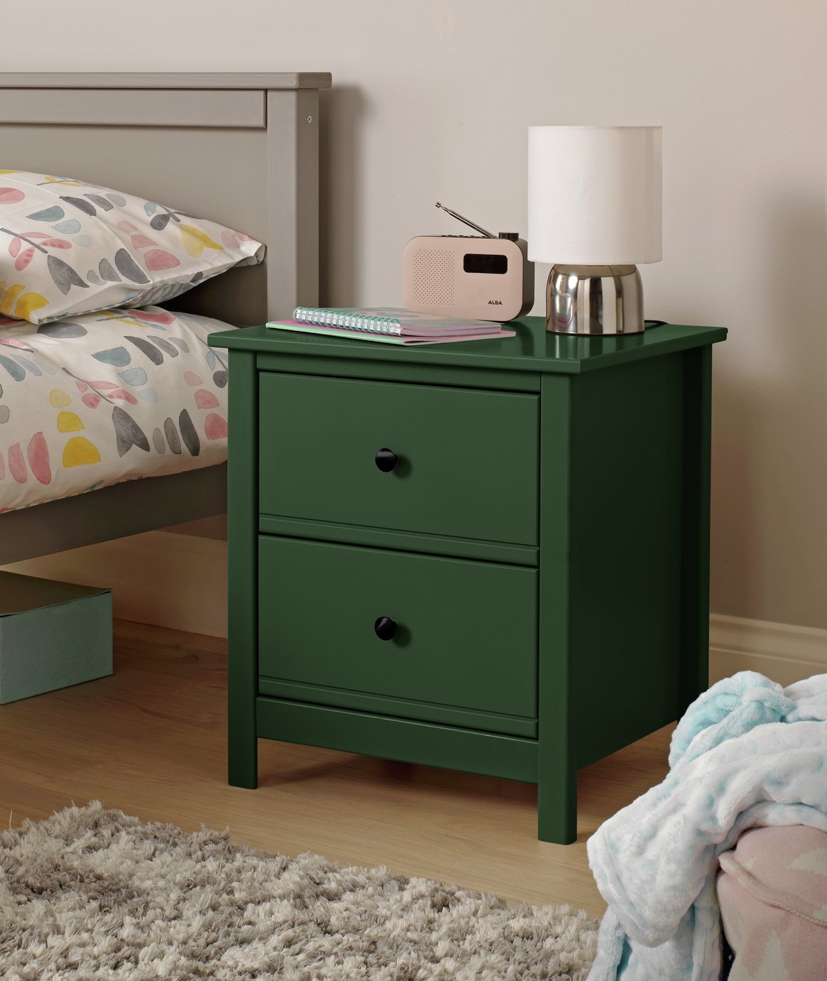 Habitat Brooklyn 2 Drawer Bedside Table