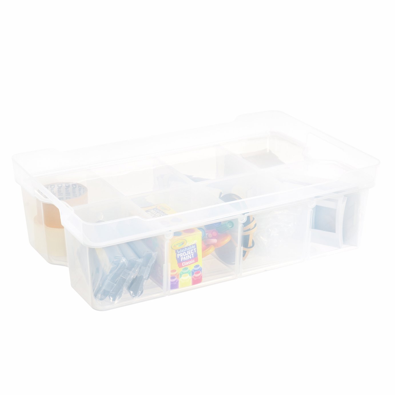 Strata Organise Me 25L Plastic Storage Box - Clear