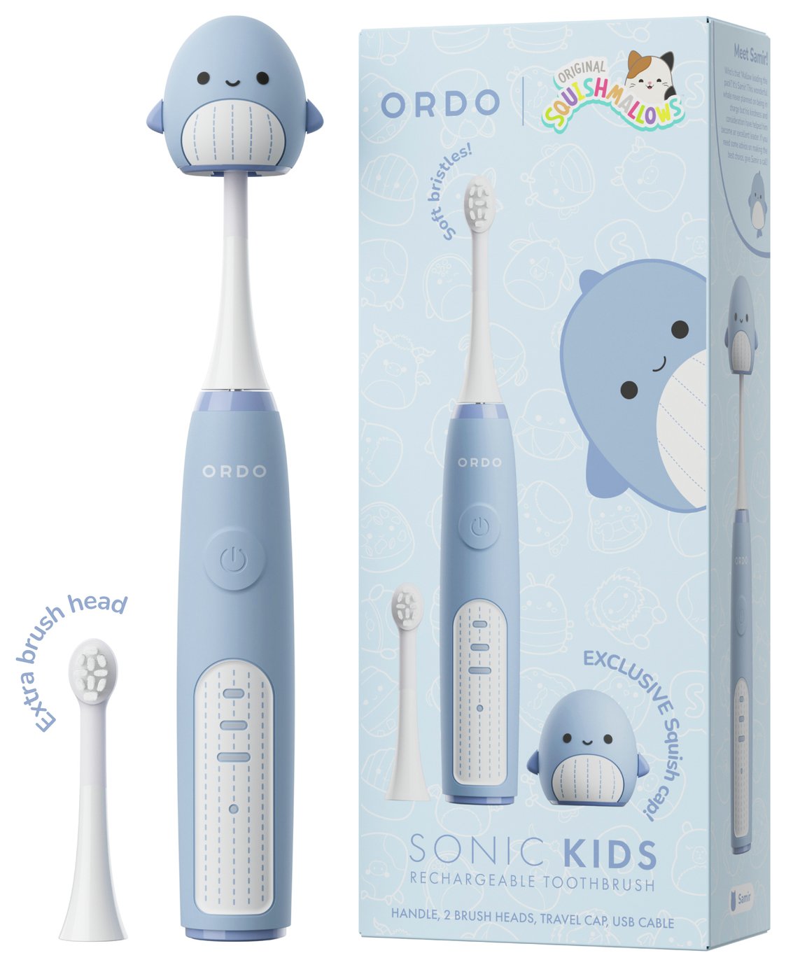 Ordo Samir Squishmallows Sonic Kids Electric Toothbrush