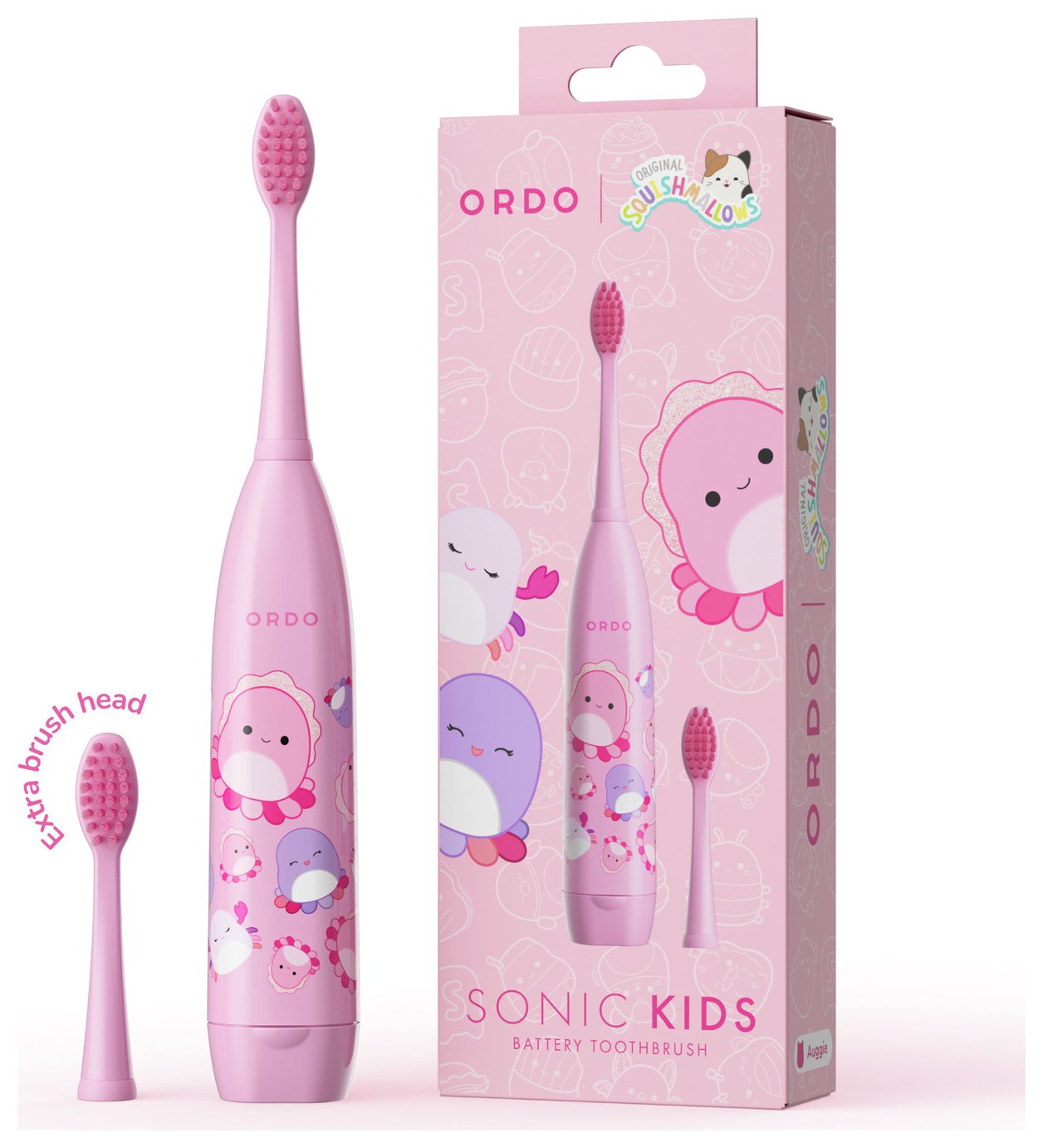 Ordo Auggie Squishmallows Sonic Kids Battery Toothbrush