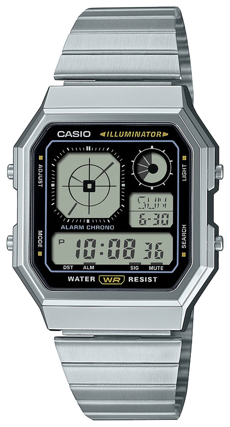 Casio Stainless Steel Digital Vintage Watch