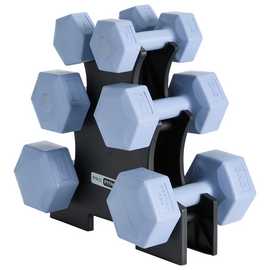 Pro Fitness Vinyl Dumbbell Tree - 12Kg