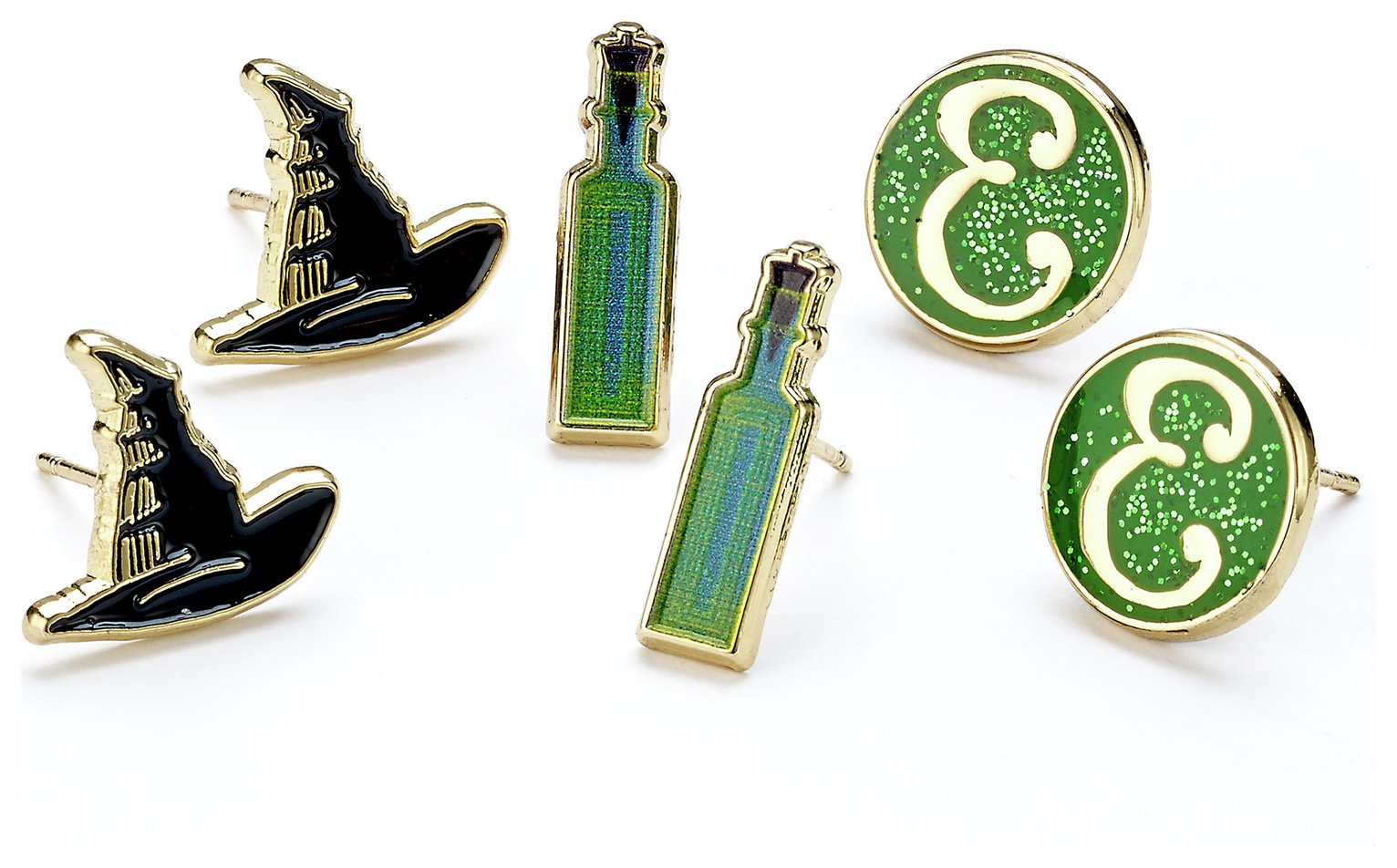 Wicked Elphaba Stud Earrings Set