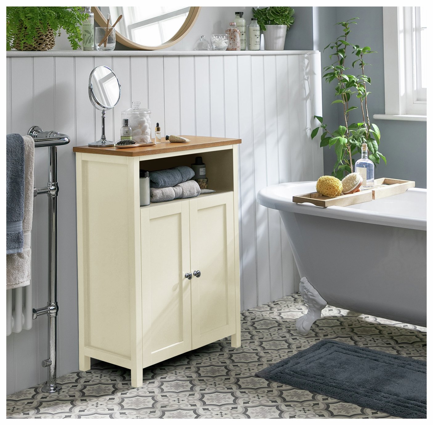 Argos Home Livingston Double Unit - Cream