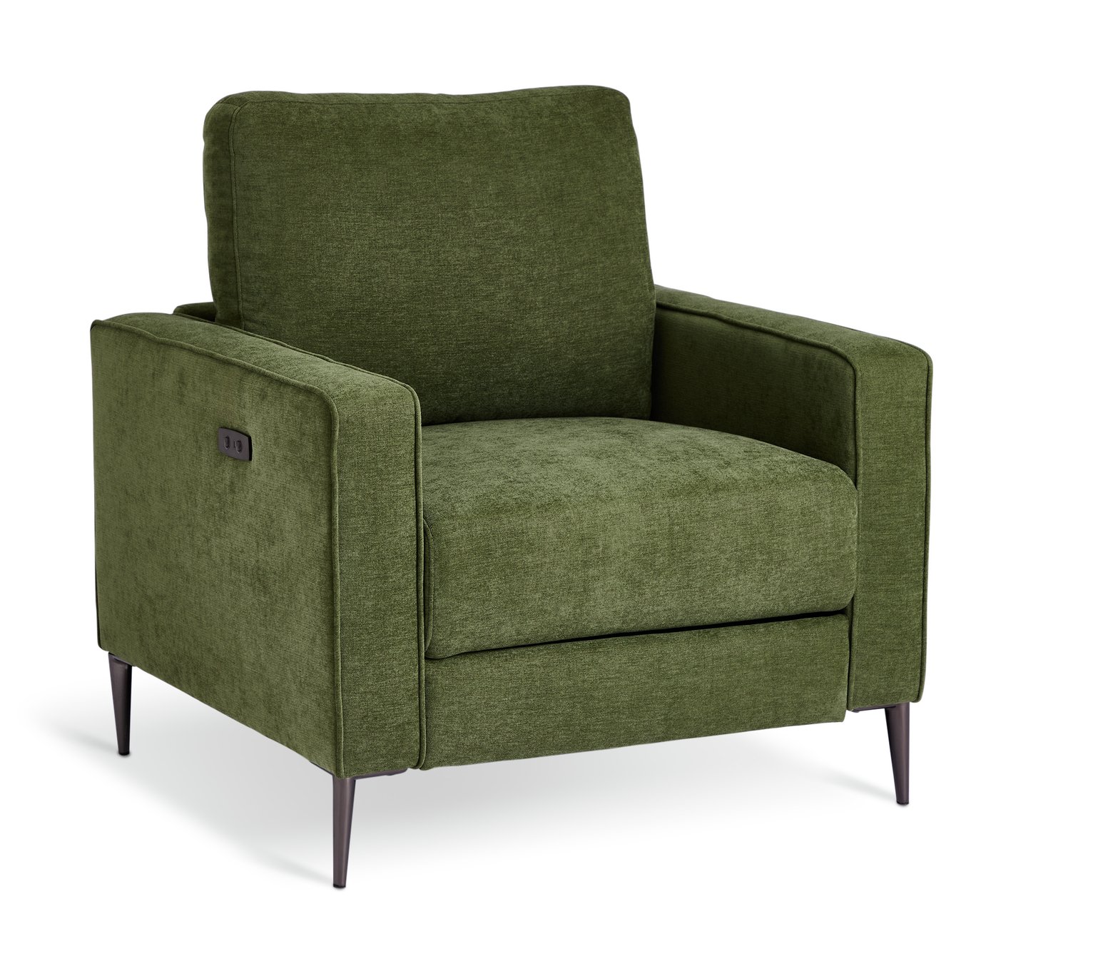 Habitat Kendric Fabric Recliner Armchair - Green