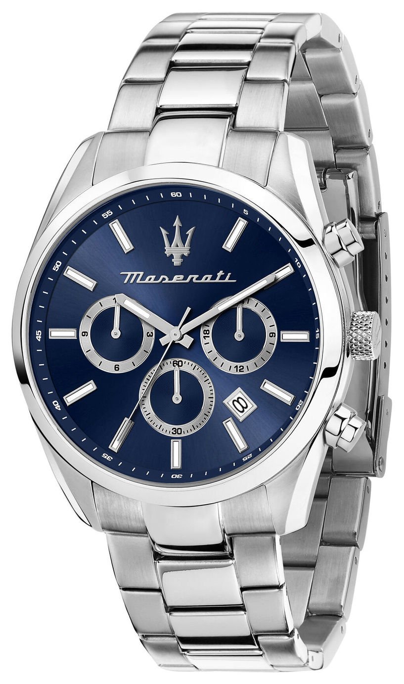 Maserati Attrazione Blue Dial Stainless Steel Bracelet Watch