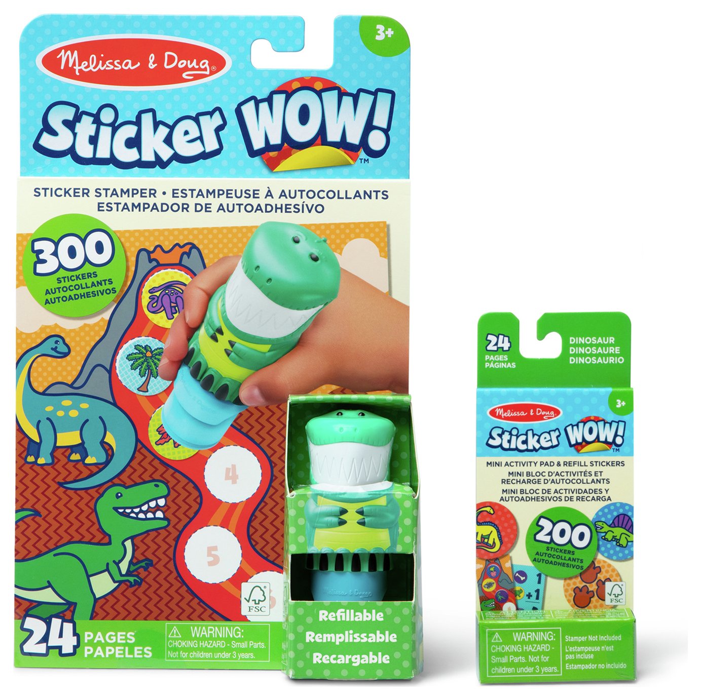 Melissa & Doug Sticker WOW Dinosaur Bundle
