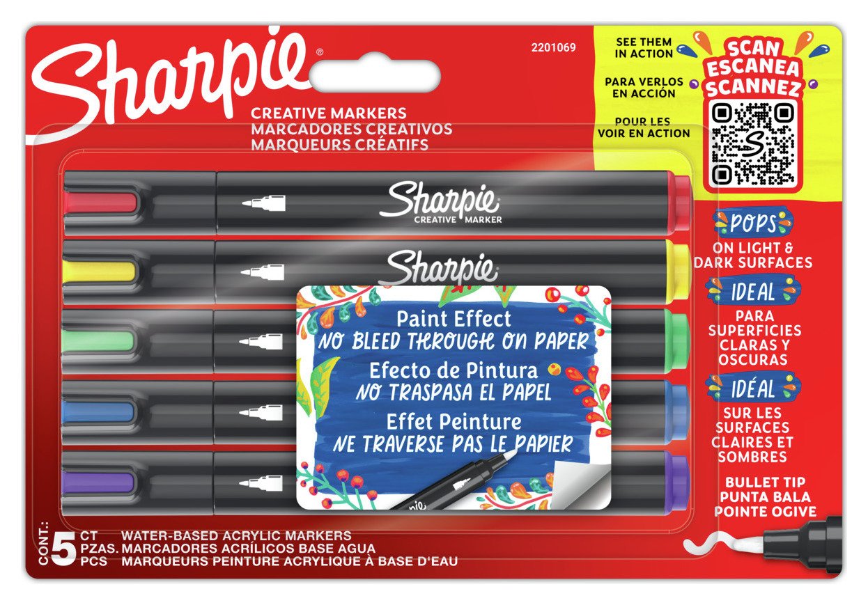 Sharpie Bullet Tip Creative Markers - 5 Pack 