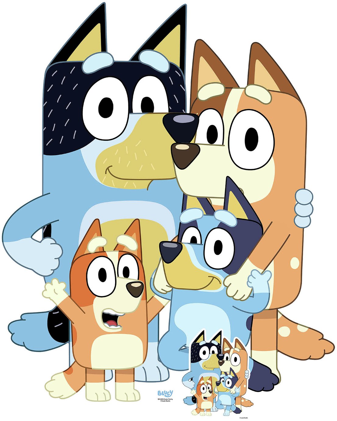 Star Cutouts Heeler Family Cardboard Cutout