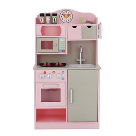 Teamson Kids Wooden Play Kitchen – Pink