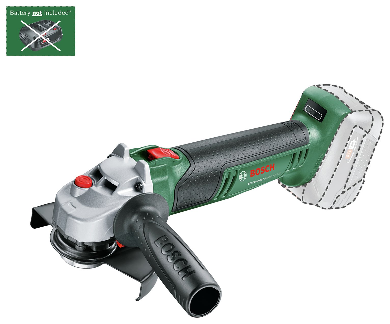 Bosch Universal Grind 18V-75 Cordless Angle Grinder