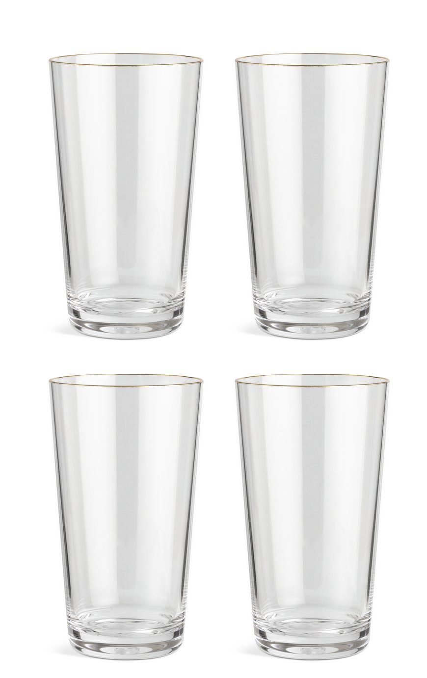 Habitat Gold Rim  Tumbler - Pack of 4