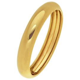 Revere 9ct Gold Rolled Edge Wedding Ring - 4mm