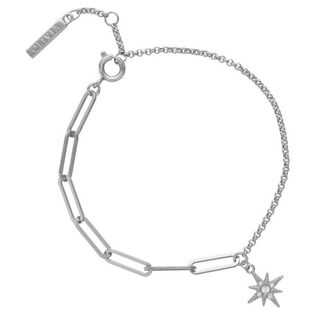 Buy Olivia Burton Silver Celestial North Star Chain Bracelet Womens bracelets Argos