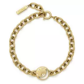Olivia Burton Gold Plated Celestial Sun Disc Link Bracelet