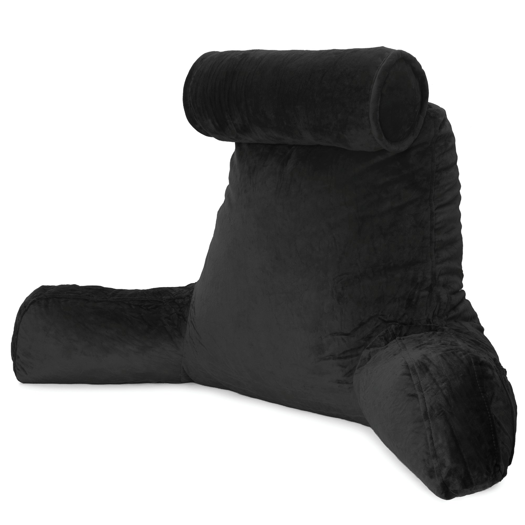 Dreamcatcher Memory Foam Reading Pillow with Headrest - Black