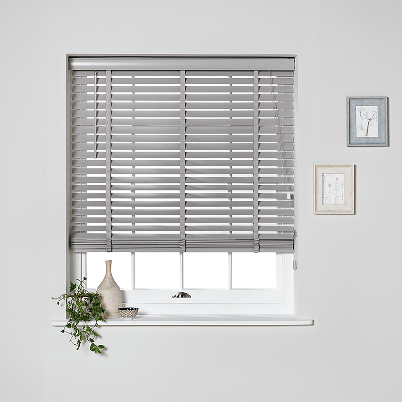 Argos Home Wood Grey Venetian Tape Blind