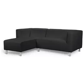 Argos Home Moda Left Hand Corner Chaise Sofa - Black