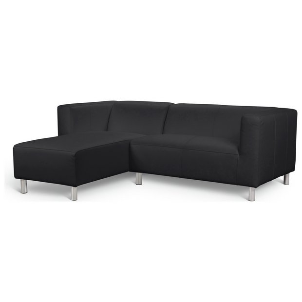 Buy Argos Home Moda Left Hand Corner Chaise Sofa Black Sofas