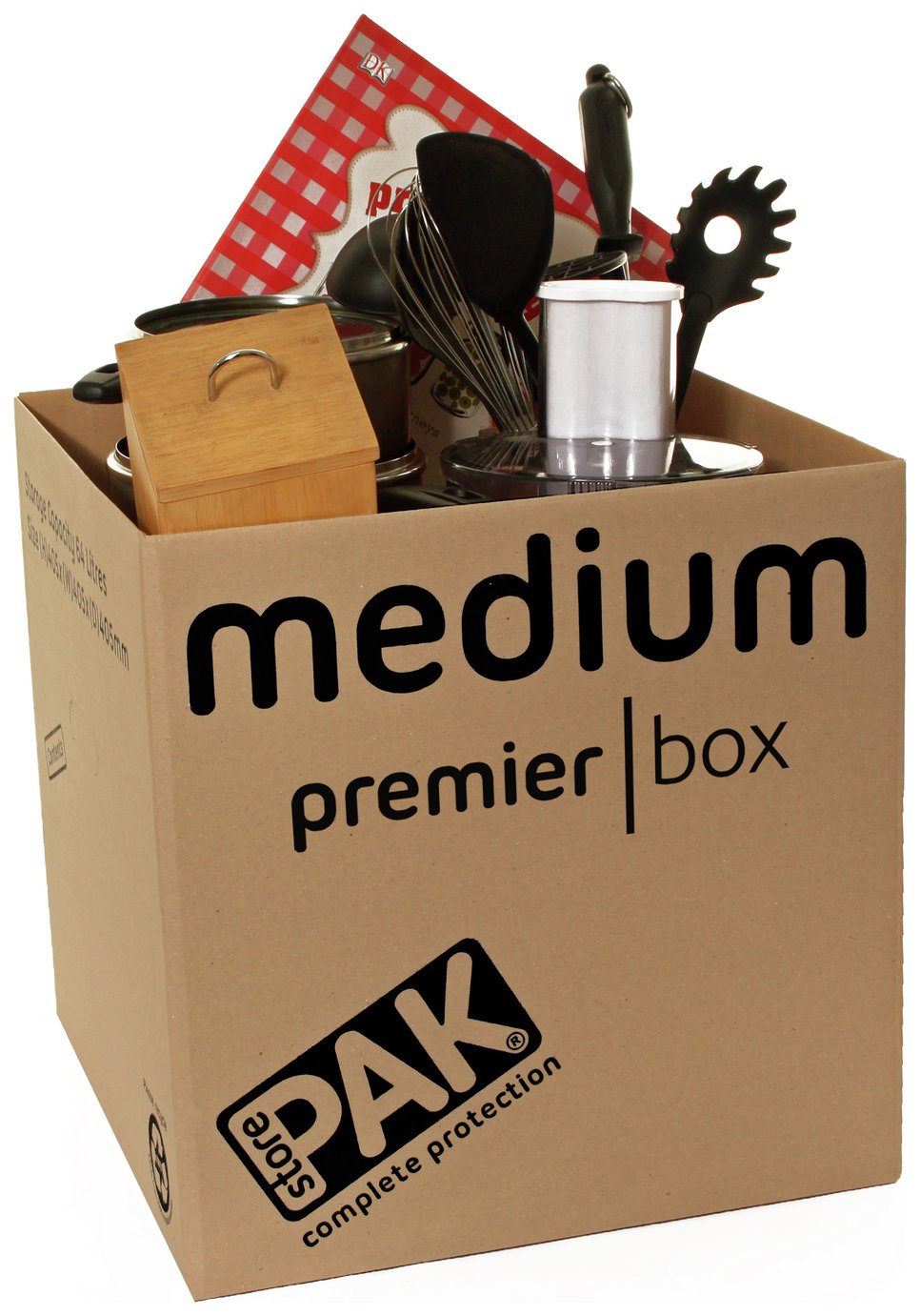 StorePAK HD Medium Folded Cardboard Storage Boxes- Set of 5