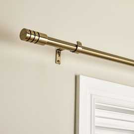 Argos Home Brass Extendable Curtain Pole - 110cm - 300cm