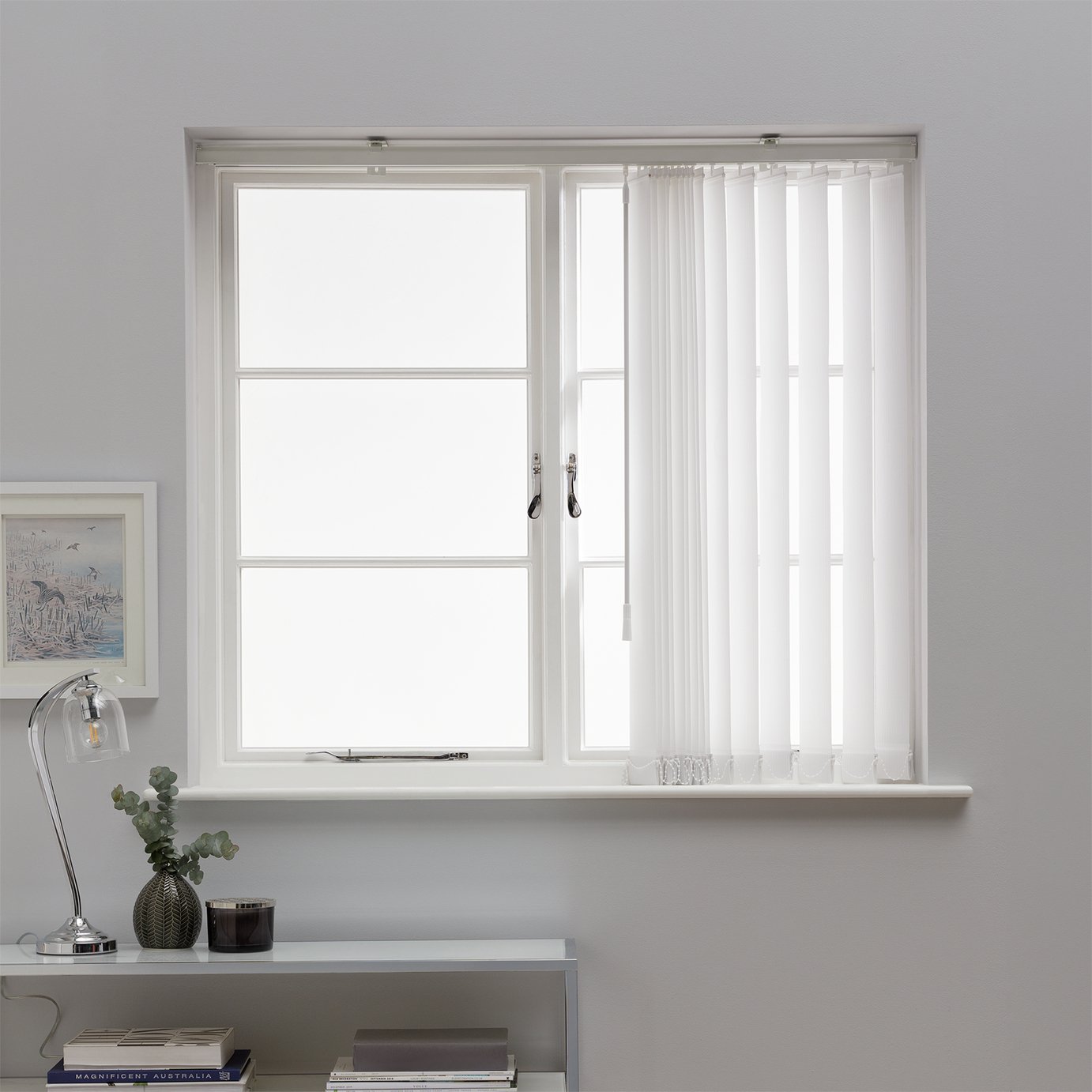 Argos Home White Vertical Blind