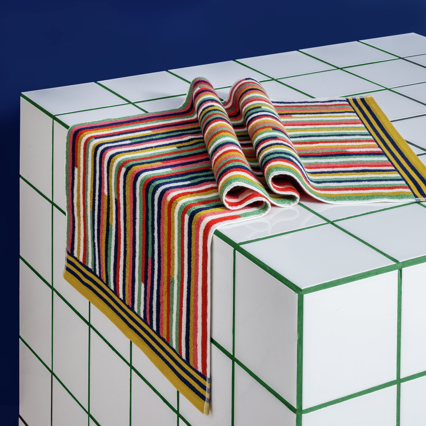 Habitat 60 Klee Stripe Hand Towel by Margo Selby - Multi