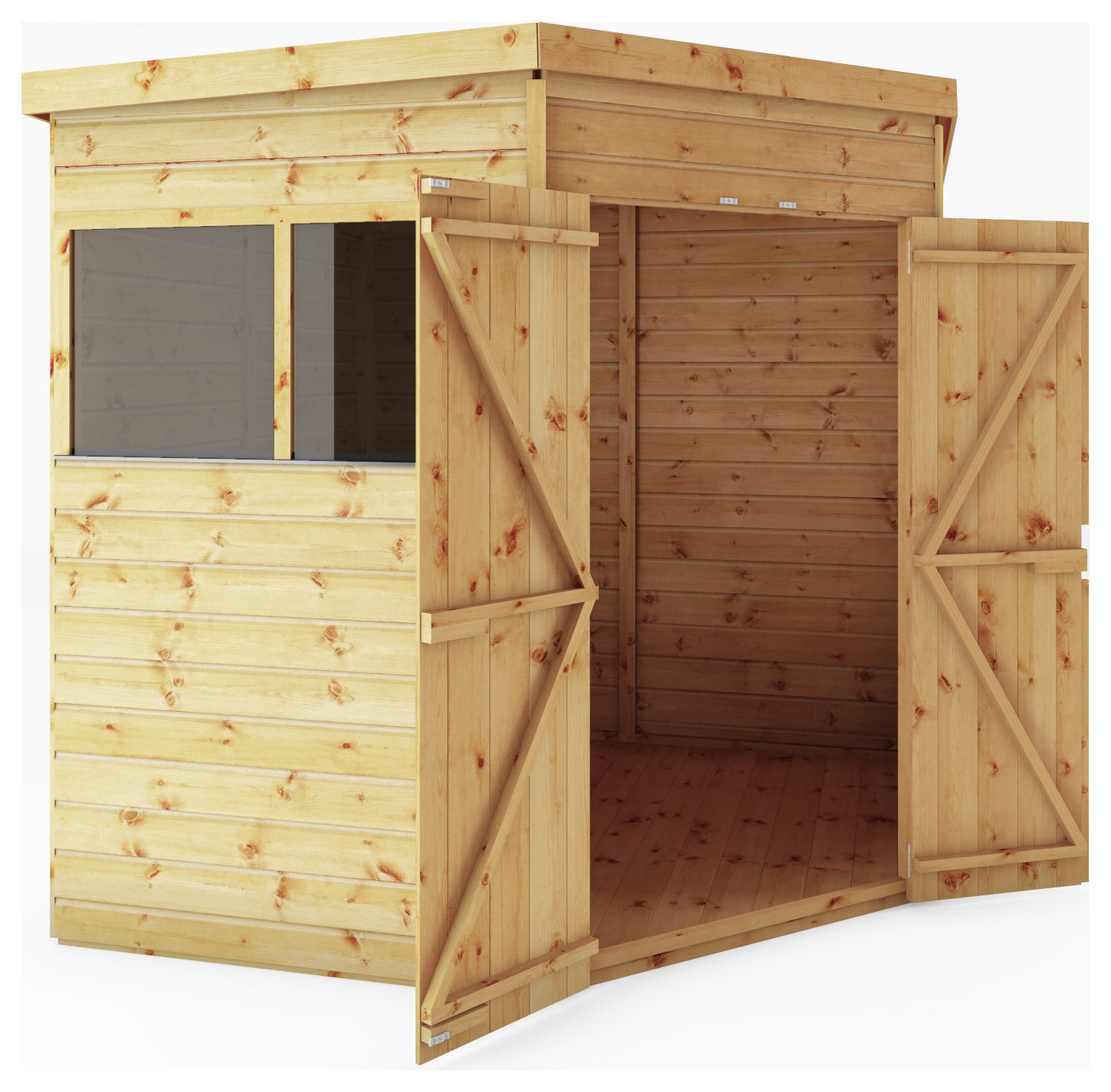 Mercia Shiplap Pent Shed - 7 x 7ft