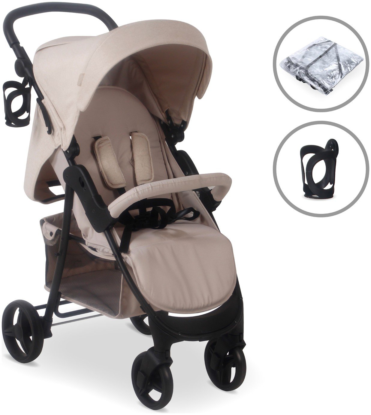 My Babiie MB30 Plus Pushchair - Oatmeal