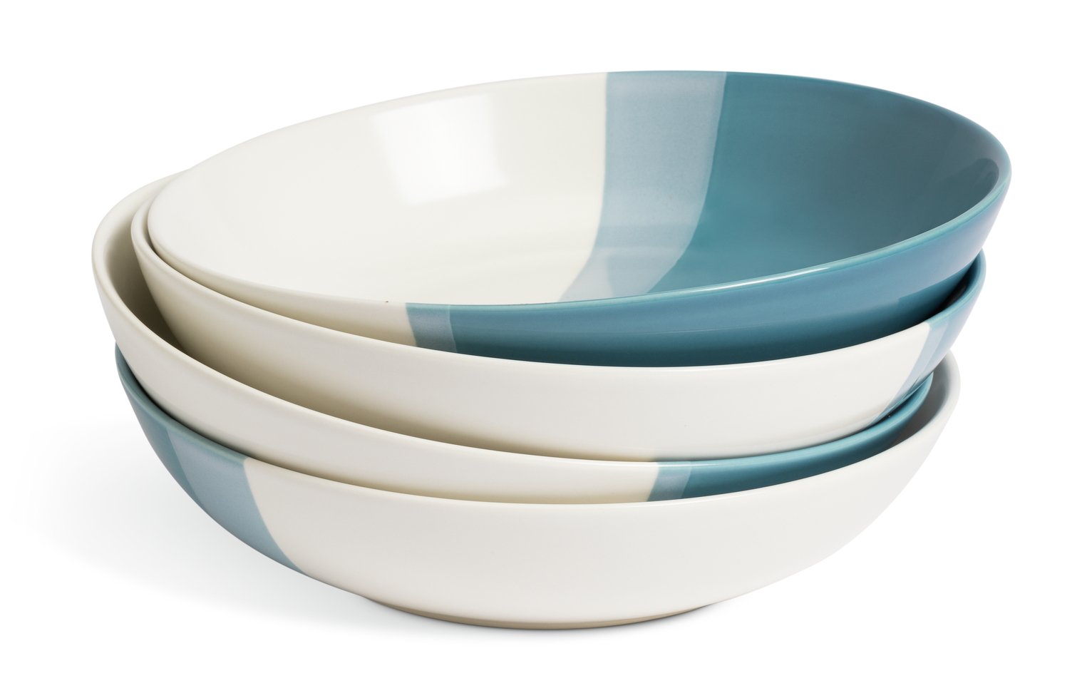 Habitat Dipped 4 Piece Stoneware Pasta Bowls