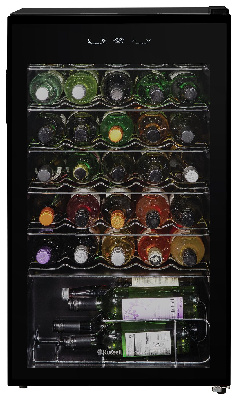 Russel Hobbs RH34WC101B 34 Bottle Wine Cooler - Black