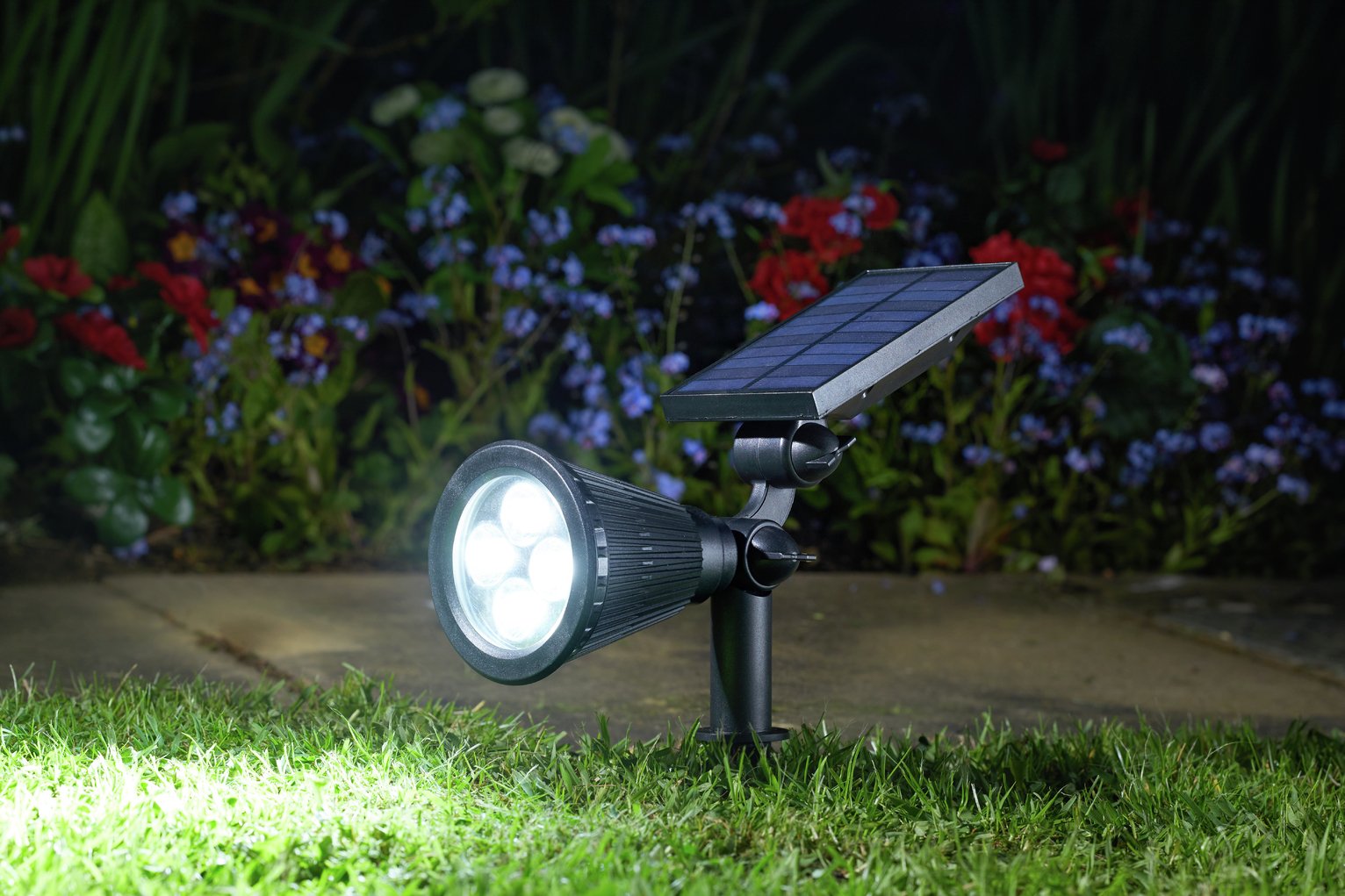 Smart Solar White Solar Spot Lights - Set of 2
