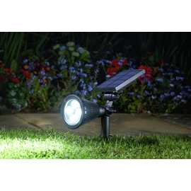 Smart Solar White Solar Spot Lights - Set of 2