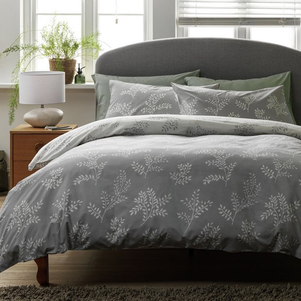 Buy Argos Home Floral Trail Grey Bedding Set Single Duvet cover sets Argos