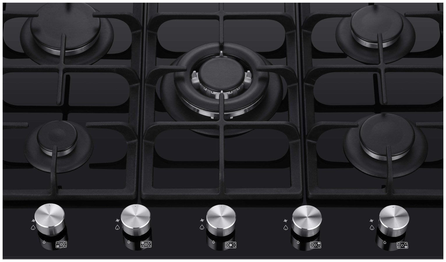 Bush B5BGHGG Electric Gas Hob - Black