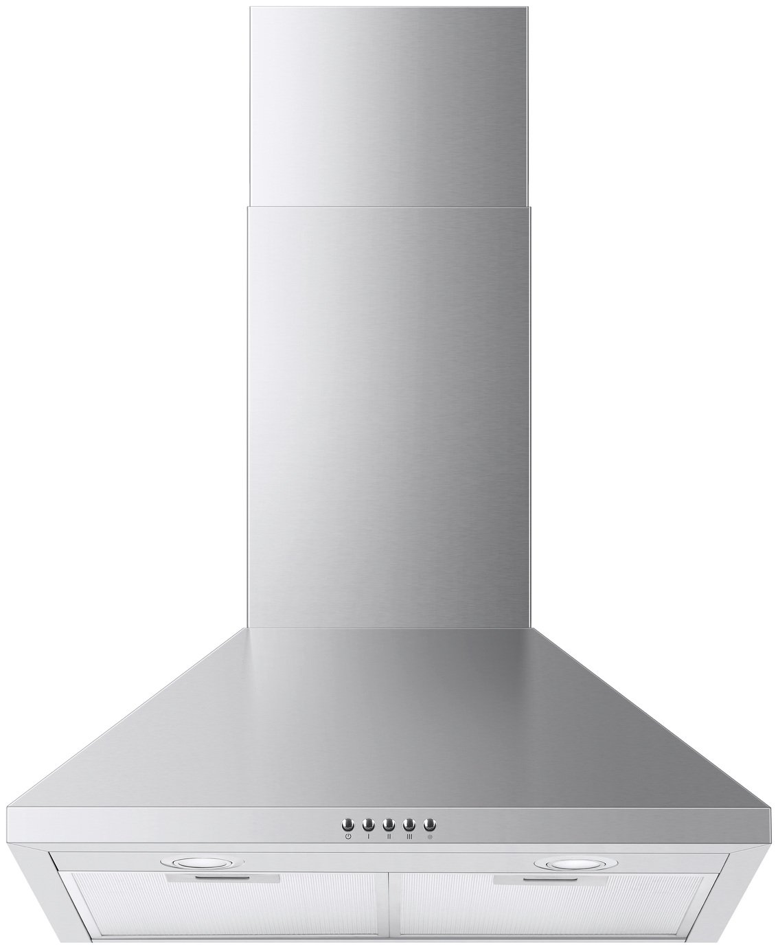 Bush BCH60B 60cm Chimney Cooker Hood - Stainless Steel