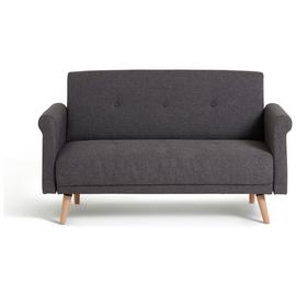 Habitat Evie Fabric 2 Seater Sofa in a Box - Charcoal