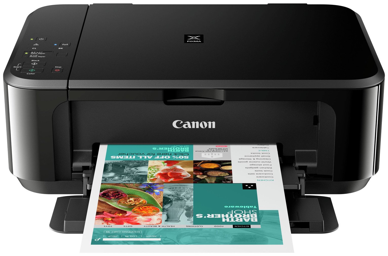 Canon PIXMA MG3650S Wireless Inkjet Printer - Black