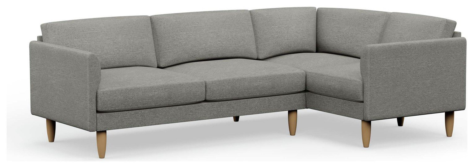 Hutch Slim Curve Arm 5 Seater Corner Sofa