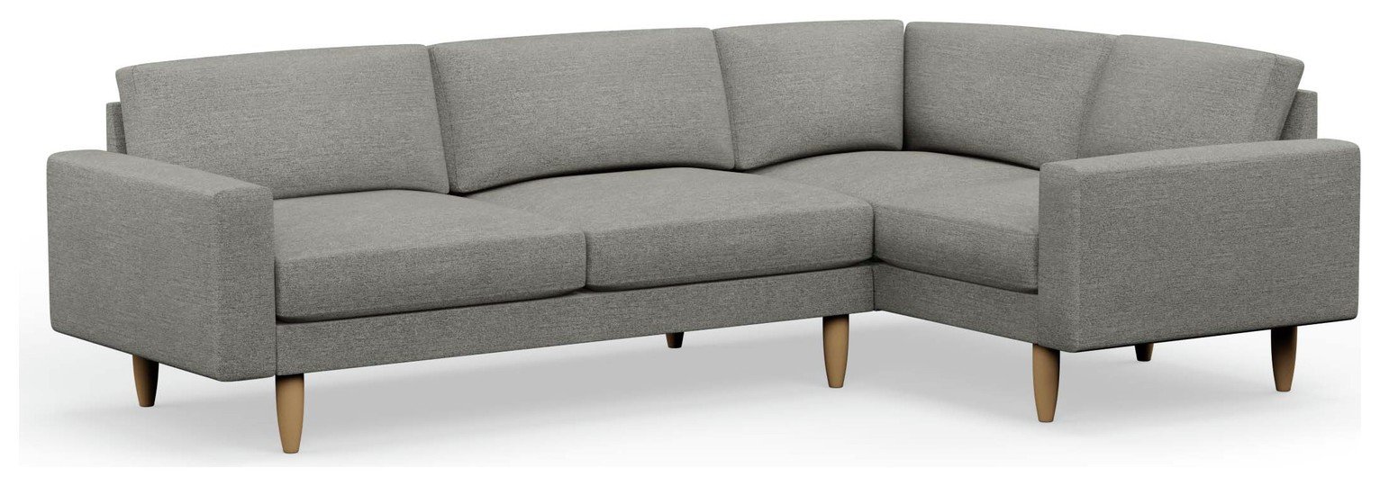 Hutch Slim Block Arm 5 Seater Corner Sofa