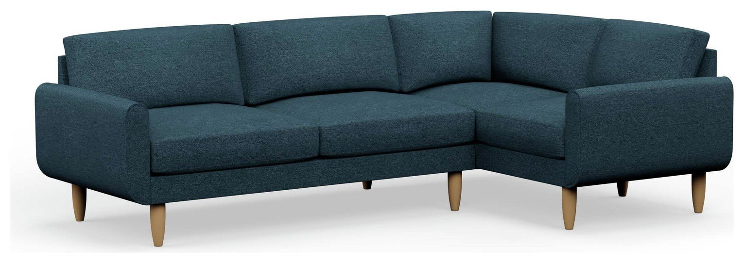 Hutch Slim Reversible Round Arm 5 Seater Sofa