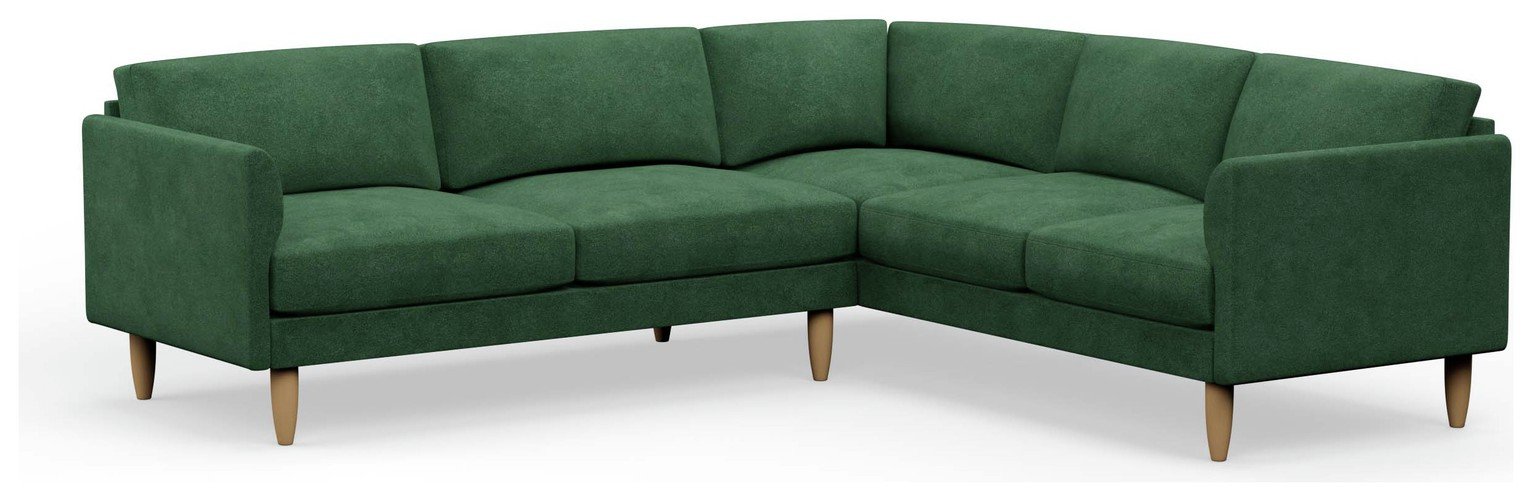 Hutch Curve Arm 6 Seater Corner Sofa