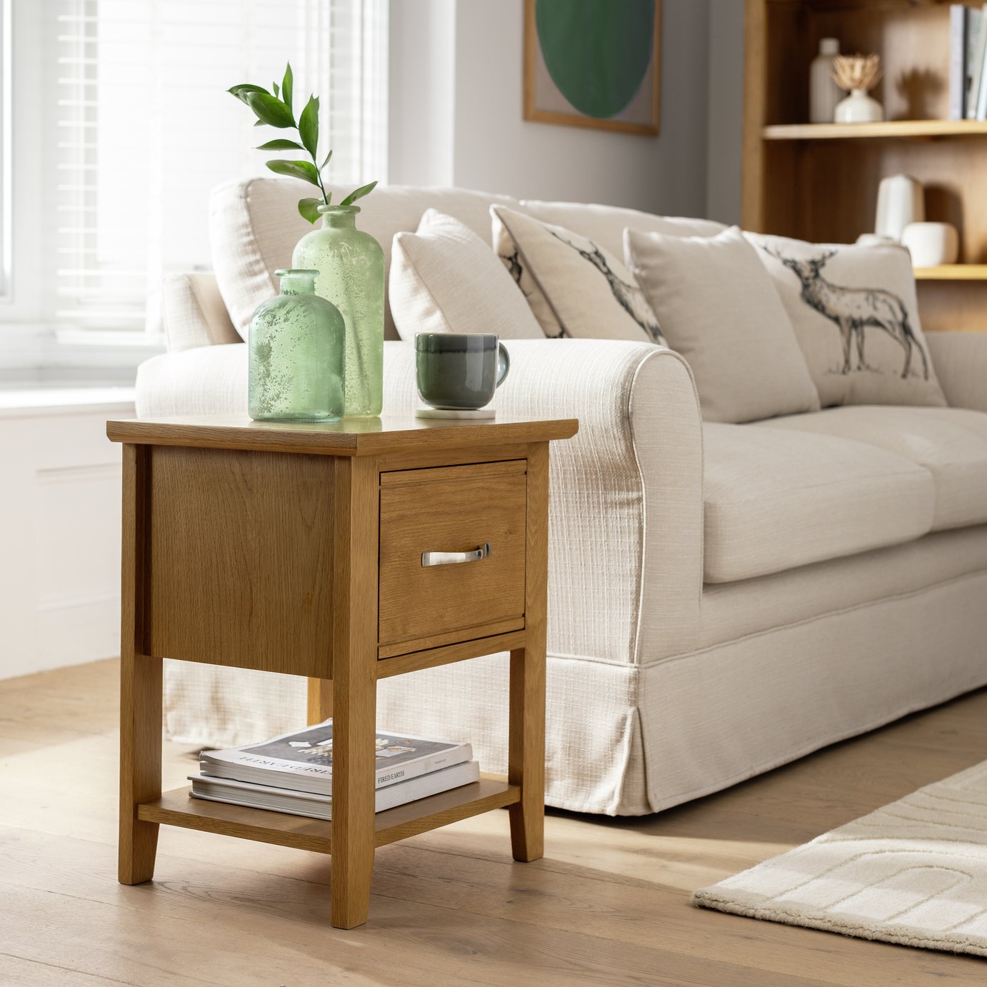 Argos Home Islington Oak Side Table - Natural 