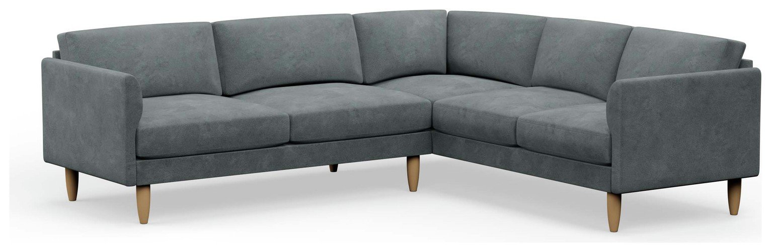 Hutch Curve Arm 6 Seater Corner Sofa
